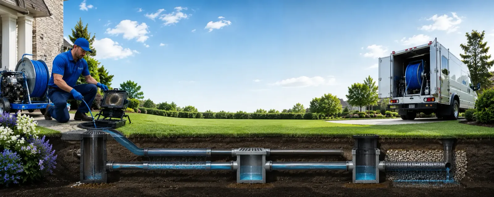 Outdoor drain cleaning information for Hanover, MA